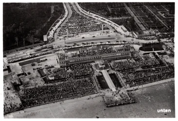 Aerial View of Berlin Tempelhof Airport, Germany, from a Zeppelin, c1931