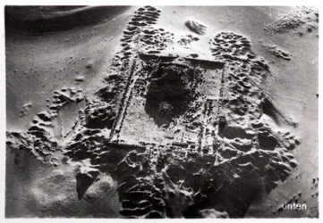 Aerial View of Archaeological Excavations near Saqqara, Egypt