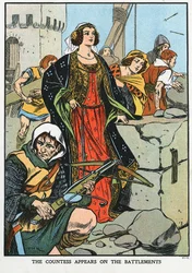 Agnes, Countess of Dunbar 1312-1369, known as Black Agnes, 1338 early 20th century