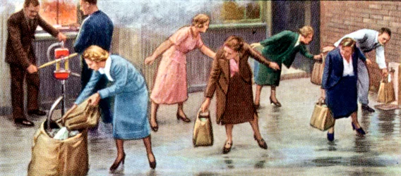 Air Raid Precautions, Cigarette Card, British