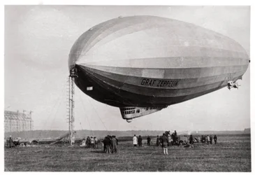 Airship LZ127 Graf Zeppelin Moored at Loewental, Germany
