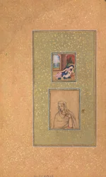 Album Page with Two Christian Subjects