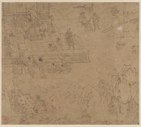 Album of Daoist and Buddhist Themes: Kings of Hells: Leaf 39, 1200s