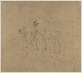 Album of Daoist and Buddhist Themes: Procession of Daoist Deities: Leaf 10