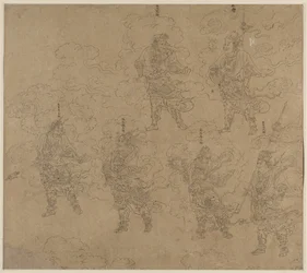 Album of Daoist and Buddhist Themes: Procession of Daoist Deities: Leaf 14