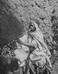 Algerian Native Flute Player