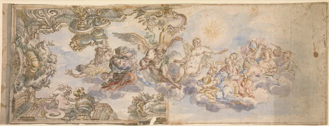 Allegorical Design for a Ceiling Fresco, 1650-1700