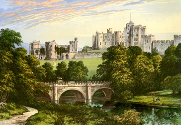 Alnwick Castle, Northumberland, Home of the Duke of Northumberland