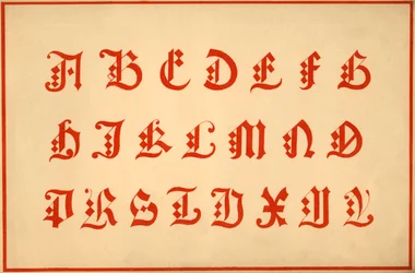 Alphabet, Letters A-Z, Upper Case