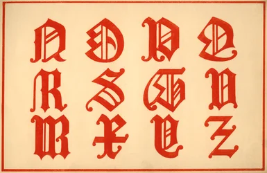 Alphabet, Letters N-Z, Upper Case