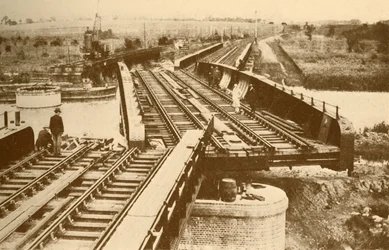 An Electrically Operated Swing Bridge, at Beccles, near Yarmouth