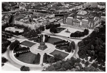 An Aerial View of the Konigsplatz, Munich, Germany, from a Zeppelin, c1931 1933