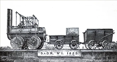 An Engine Locomotive I Built by George Stephenson