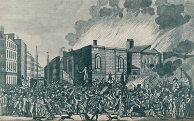 An Exact Representation of the Burning, Plundering and Destruction of Newgate by the Rioters