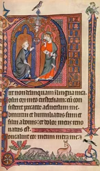 An Illuminated Page from the Vaux-Bardolf Psalter