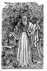 Ancient British Arch-Druid Wearing the Breastplate of Judgement, c1900