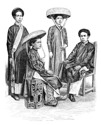 Annamese chiefs and women, Vietnam