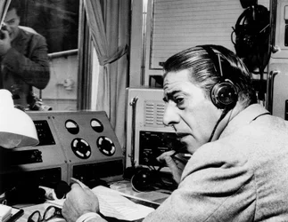 Aristotle Onassis on her yacht