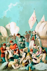 Arm being amputated without anaesthetic, Russo-Turkish War, 1877
