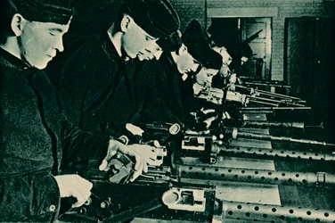 Armourers Assembling Aerial Guns