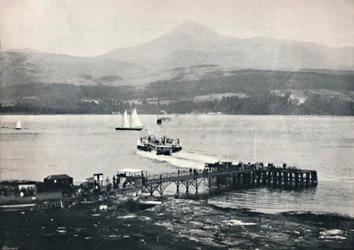 Arran - Brodick Pier and Goatfell