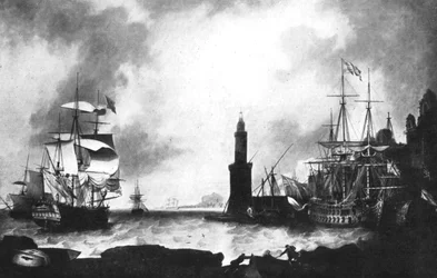 Arrival of HMS Vanguard