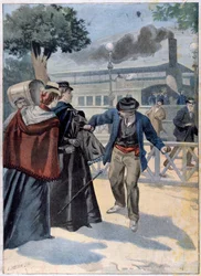 Assassination of Elisabeth of Bavaria by Luigi Lucheni