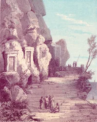 Assyrian Sculpture at the Nahr El Kelb or Dog River, c19th century