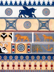 Assyrian Brick and Tile Design