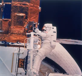 Astronaut on Shuttle Mission 41-C