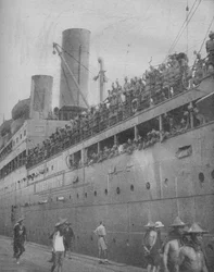 At Singapore Indian Troops Arrive to Take Part in the Defence of the Great Fortress-Port, 1941
