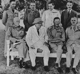 At the Front in Egypt: Mr. Churchill in Cairo with Members of the Middle East War Council