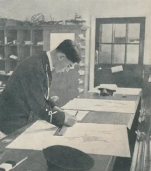 At the Royal Naval College, Dartmouth, 1936