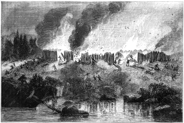 Attack on the Pequot Fort