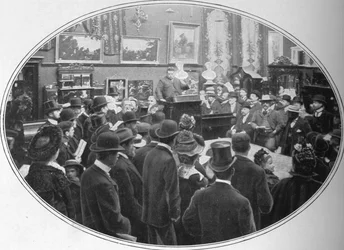 Auction in Progress at Phillips Auctioneers, London