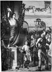 Augustus Presents the Constitution, Lyon, France