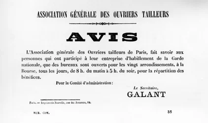Avis, from French Political posters of the Paris Commune