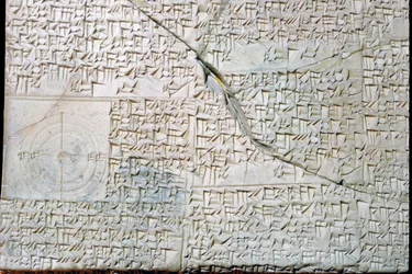 Babylonian Clay Tablet with Geometrical Problems