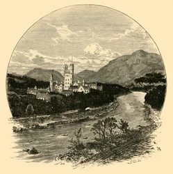 Balmoral Castle, from the Road, 1898