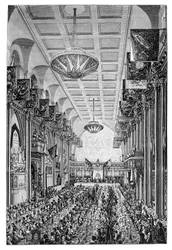 Banquet for the Queen at the Guildhall, London, 1837