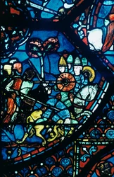 Battle of Sahagun, stained glass, Chartres Cathedral