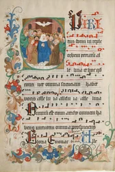 Bifolium from a Gradual, German