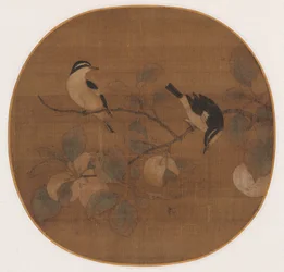 Birds on a Peach Branch