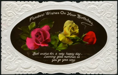 Birthday card, c1900-1939