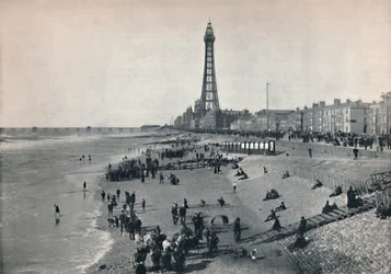 Blackpool - View of the Front, Showing the Tower