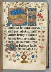 Book of Hours Use of Metz: Decorated Initials