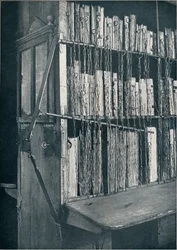 Bookcase, 15th Century, with Some Later Editions, and Catalogue Frame, 17th Century
