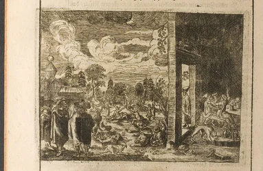 Boozing Illustration from Travels to the Great Duke of Muscovy and the King of Persia by Adam Olearius