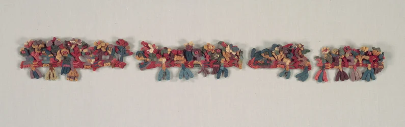 Border Fragment with Birds and Flowers, 100 BC-700