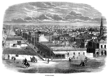 Bourke Street, Melbourne, Australia, 1863